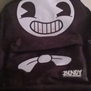 Black backpack bendy